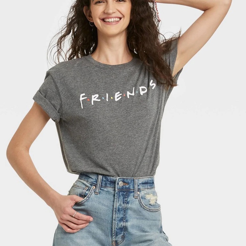Gray Friends Graphic T-Shirt